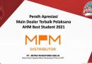 MPM Honda Jatim Terima 3 Penghargaan di AHM Best Student 2021